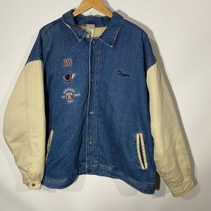 Vintage 90s Disney tigger varsity denim jacket xxl